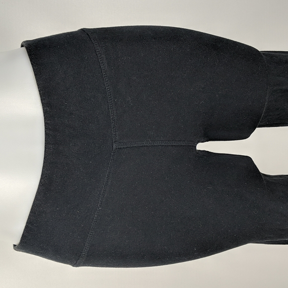 Fila Womens Tights Size 8 Black White Logo Full Length Gym Running Athletic Wear - Picture 3 of 9